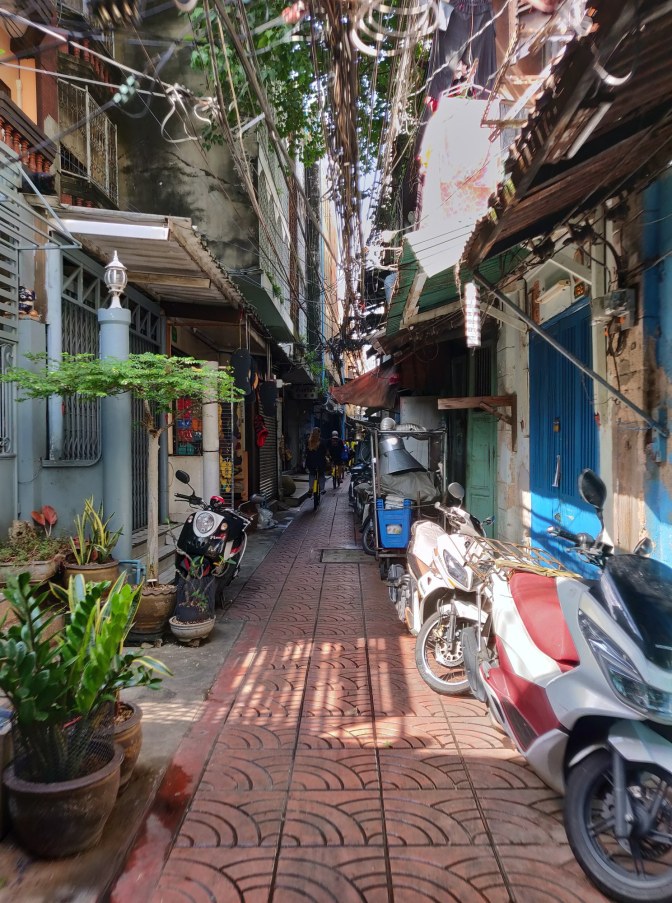 Smal, druk en lekker manoeuvreren 