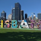 Naar het strand in het centrum van Brisbane