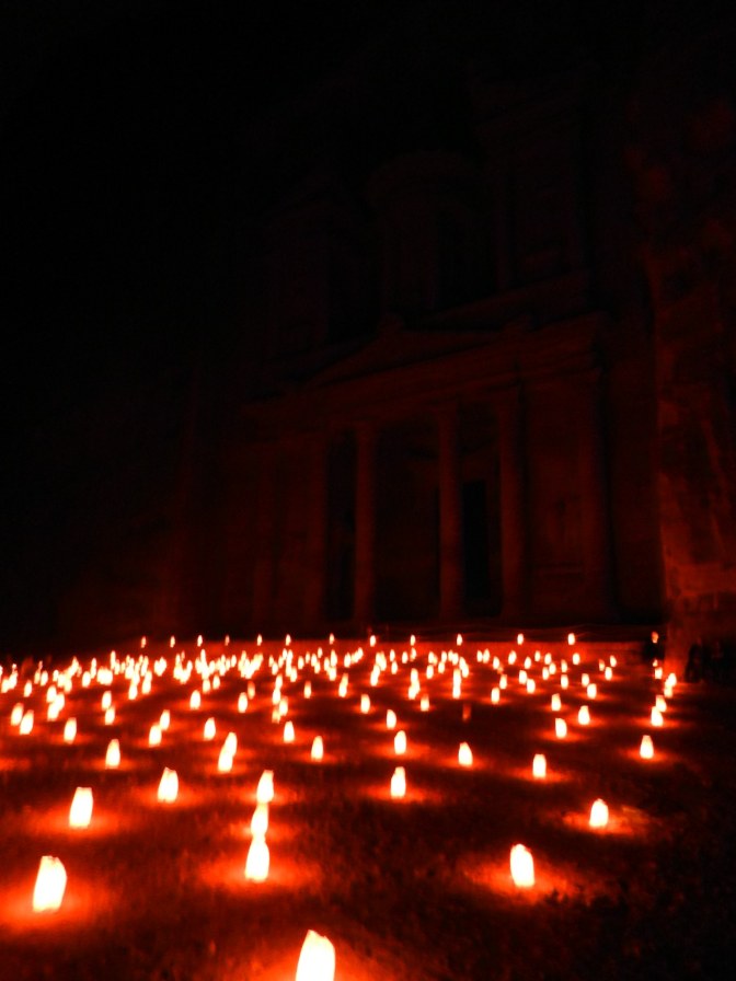 Avond bij de Schatkamer - 'Khazneh'