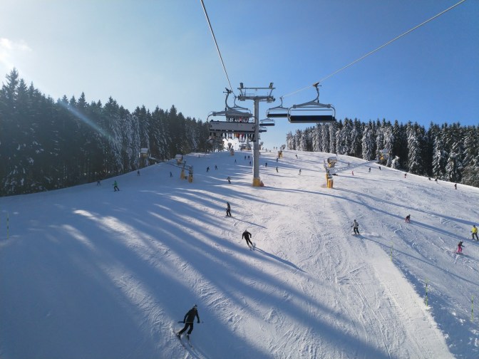 Zon en skipistes
