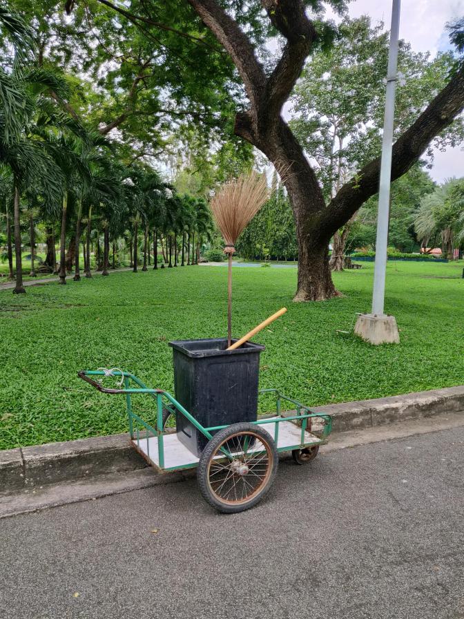 Schoon is het ook in Lumphini Park