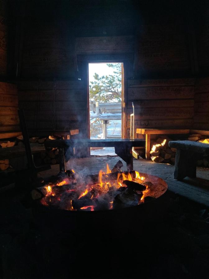 Heerlijk vuurtje om op te warmen