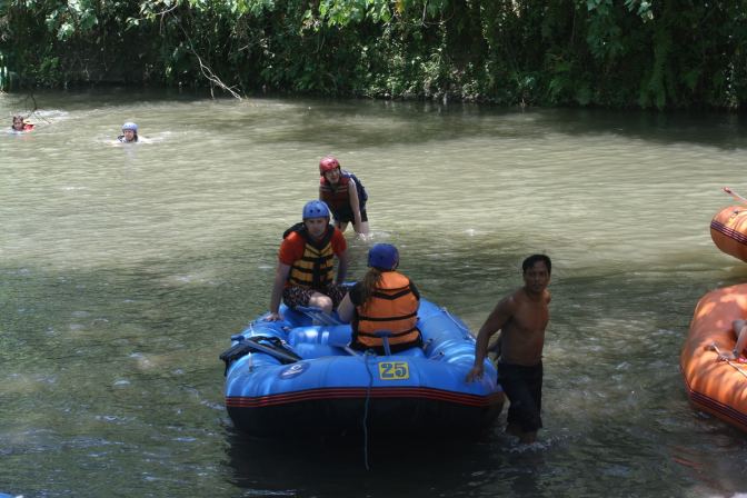 Raften op Bali is erg tof