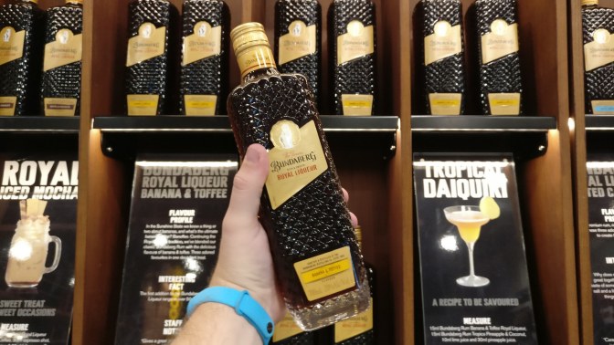 Banana & toffee-liquor van de Bundaberg-distilleerderij