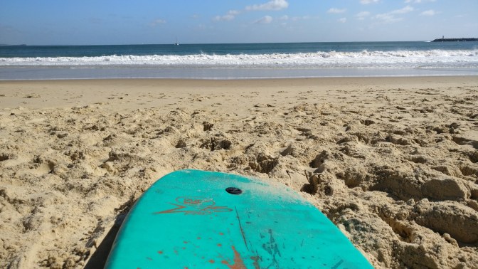 Bodyboarden om wakker te worden