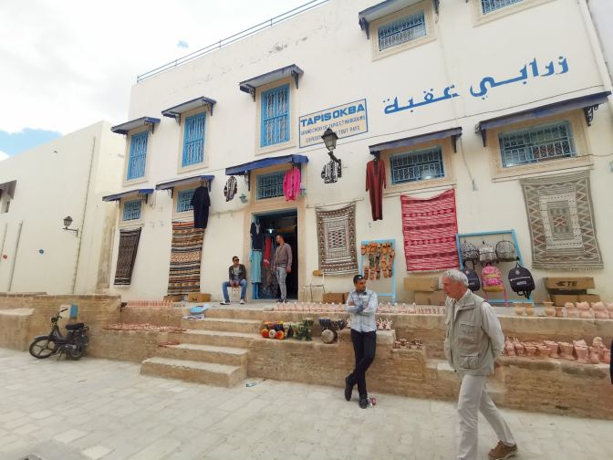 De tapijtwinkel in Kairouan