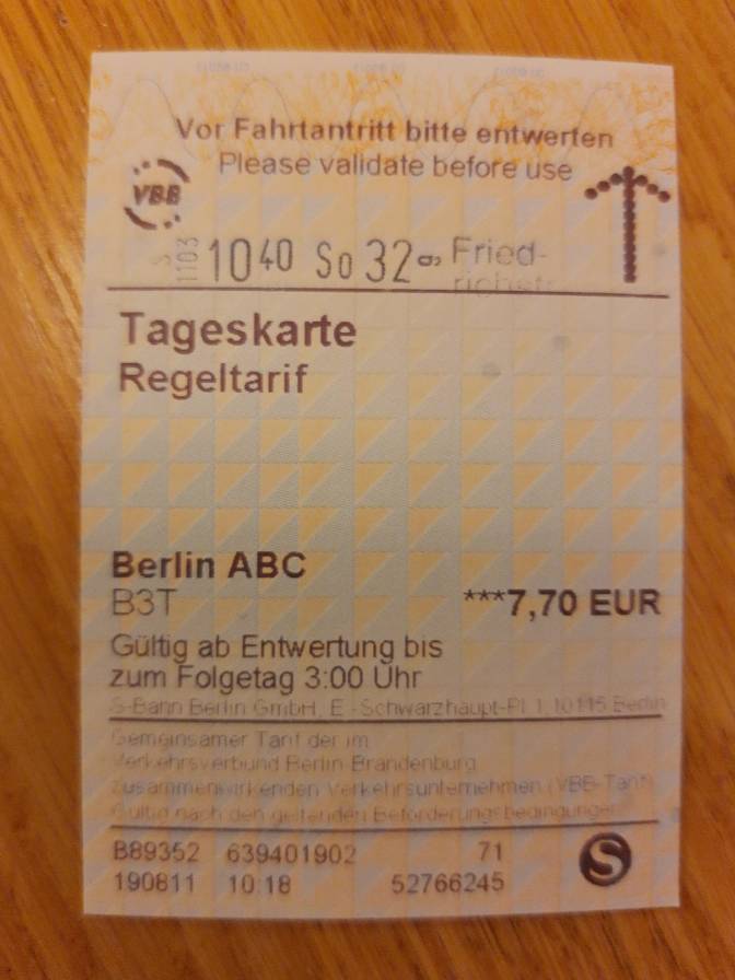 Berlijn: dagkaartje voor het OV voor een paar euro