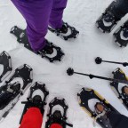 Sneeuwschoenwandelen op de top van de wereld