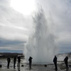 Genieten van de geisers in IJsland