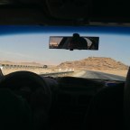 Racen met een taxi in Jordanië